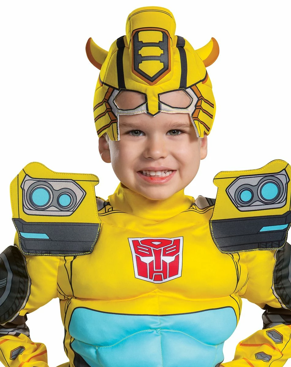 Spirit Halloween Toddler Muscle Bumblebee Costume - Transformers 3 Spirit Halloween Toddler Muscle Bumblebee Costume - Transformers - Image 3