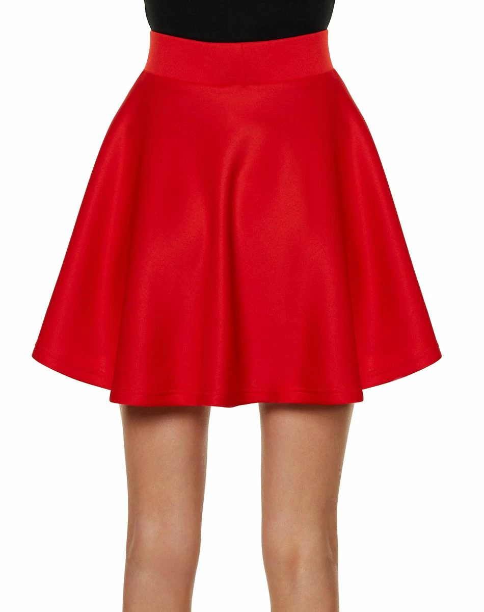 Spirit Halloween Red Scuba Skater Skirt 2 Spirit Halloween Red Scuba Skater Skirt - Image 2