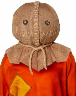 Spirit Halloween Deluxe Sam Burlap Full Mask - Trick 'r Treat