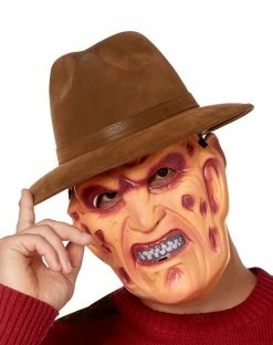 Spirit Halloween Freddy Krueger Half Mask - A Nightmare on Elm Street -Halloween ACCESSORIES store 01482843 c