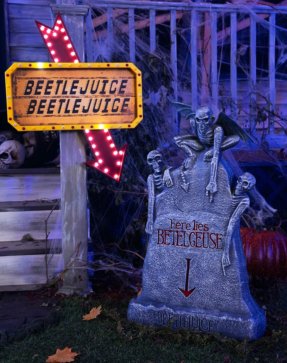 Spirit Halloween LED Here Lies Beetlejuice Tombstone 3 Spirit Halloween LED Here Lies Beetlejuice Tombstone - Image 3