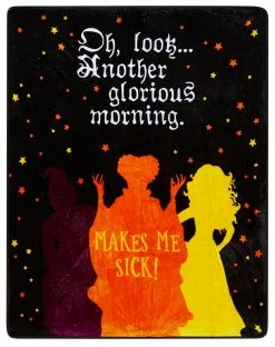 Spirit Halloween Makes Me Sick Fleece Blanket - Hocus Pocus