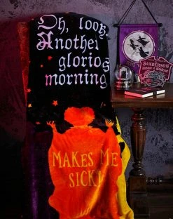 Spirit Halloween Makes Me Sick Fleece Blanket - Hocus Pocus -Halloween ACCESSORIES store 01483502 e