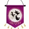 Spirit Halloween Come We Fly Scroll Sign - Hocus Pocus
