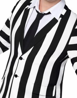 Spirit Halloween Adult Beetlejuice Striped Plus Size Suit -Halloween ACCESSORIES store 01484286 c