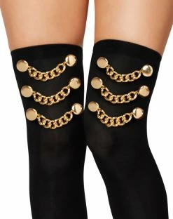 Spirit Halloween Pirate Chain Thigh High Stockings -Halloween ACCESSORIES store 01484864 b