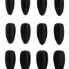 Spirit Halloween Kids Twilight Press On Matte Black Nails