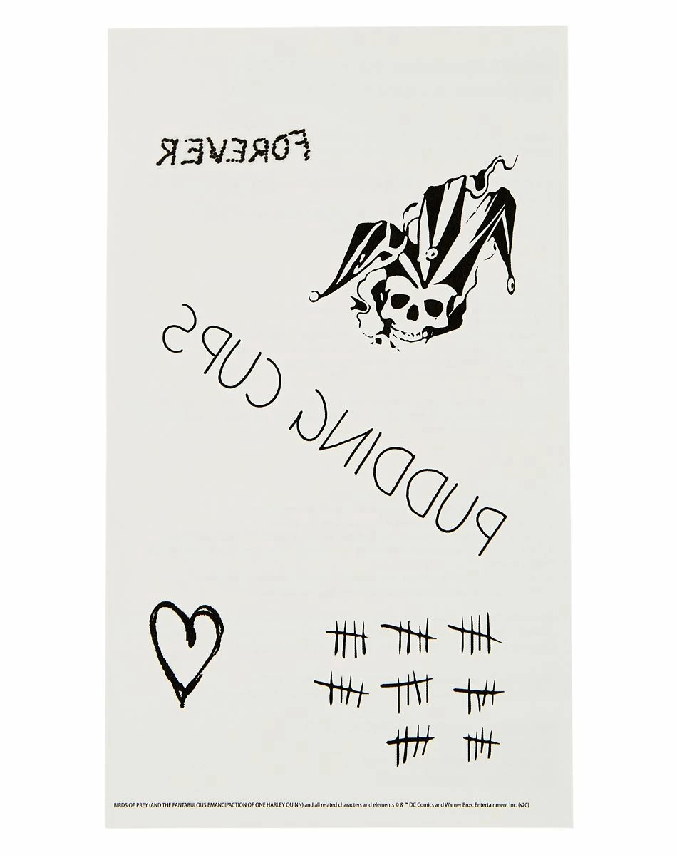 Spirit Halloween Harley Quinn Tattoo Set - The Suicide Squad 2 Spirit Halloween Harley Quinn Tattoo Set - The Suicide Squad - Image 2