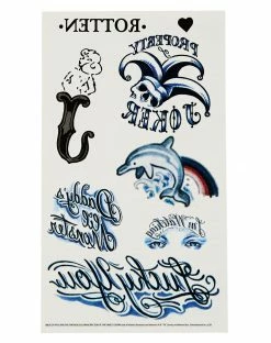 Spirit Halloween Harley Quinn Tattoo Set - The Suicide Squad 7 Spirit Halloween Harley Quinn Tattoo Set - The Suicide Squad -Halloween ACCESSORIES store 01486398 c