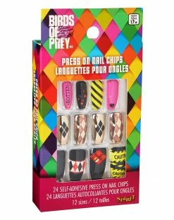 Spirit Halloween Harley Quinn Press On Nails - Birds of Prey -Halloween ACCESSORIES store 01486414 c