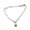 Spirit Halloween Punk Padlock Chain Necklace