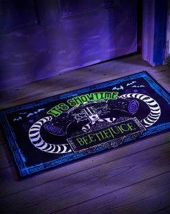 Spirit Halloween It's Showtime Doormat - Beetlejuice -Halloween ACCESSORIES store 01487974 b