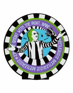 Spirit Halloween Round Beetlejuice Tabletop Sign