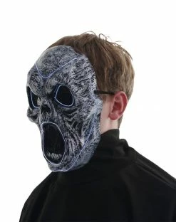 Spirit Halloween Light-Up EL Wire Wailing Spirit Half Mask -Halloween ACCESSORIES store 01488154 c