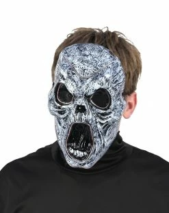 Spirit Halloween Light-Up EL Wire Wailing Spirit Half Mask -Halloween ACCESSORIES store 01488154 e
