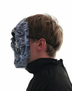 Spirit Halloween Light-Up EL Wire Wailing Spirit Half Mask -Halloween ACCESSORIES store 01488154 f