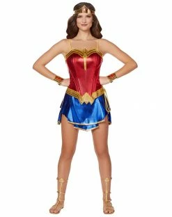 Spirit Halloween Adult Wonder Woman 1984 Corset - Wonder Woman -Halloween ACCESSORIES store 01488170 c