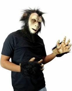 Spirit Halloween Chimp Half Mask with Hands -Halloween ACCESSORIES store 01488345 c