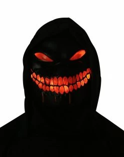 Spirit Halloween Light-Up Hooded Nightstalker Full Mask -Halloween ACCESSORIES store 01488410 e