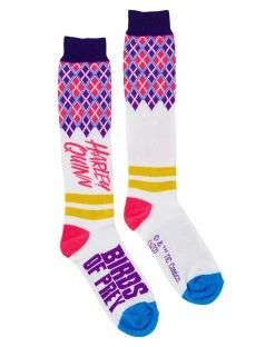 Spirit Halloween Harley Quinn Diamonds Knee High Socks - Birds of Prey