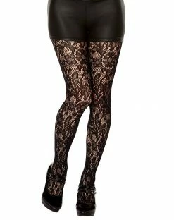Spirit Halloween Floral Lace Tights