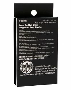 Spirit Halloween Devil Flame Press on Nails -Halloween ACCESSORIES store 01489624 d