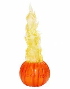 Spirit Halloween Light-Up Flaming Pumpkin - Trick 'r Treat -Halloween ACCESSORIES store 01490200 c