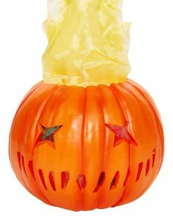 Spirit Halloween Light-Up Flaming Pumpkin - Trick 'r Treat -Halloween ACCESSORIES store 01490200 d