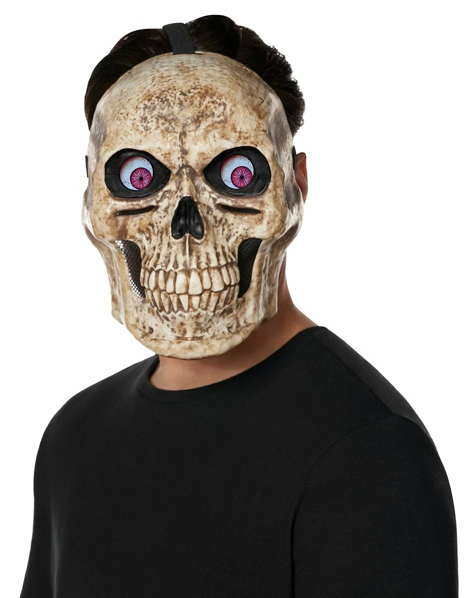 Spirit Halloween Light-Up Digiteyes Half Mask 1 Spirit Halloween Light-Up Digiteyes Half Mask