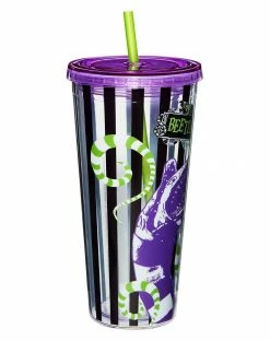 Spirit Halloween Beetlejuice Worm Tumbler 20 oz. - Beetlejuice