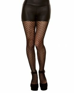 Spirit Halloween Chevron Tights