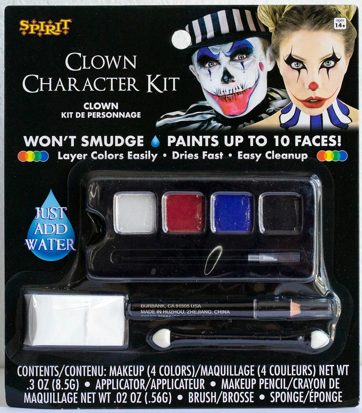 Spirit Halloween Clown Character Makeup Kit 1 Spirit Halloween Clown Character Makeup Kit