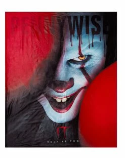 Spirit Halloween Pennywise Fleece Blanket - It