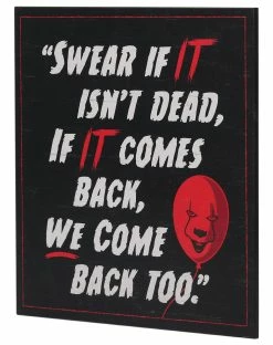 Spirit Halloween It Swear Sign -Halloween ACCESSORIES store 01492370 c