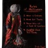 Spirit Halloween Rules of Halloween Fleece Blanket - Trick 'r Treat