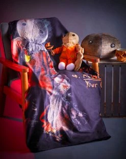 Spirit Halloween Rules of Halloween Fleece Blanket - Trick 'r Treat -Halloween ACCESSORIES store 01492933 c