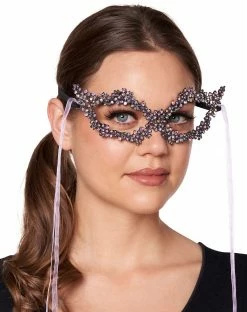 Spirit Halloween Mystical Diamond Eye Half Mask -Halloween ACCESSORIES store 01494285 c