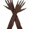 Spirit Halloween Cheetah Claw Gloves