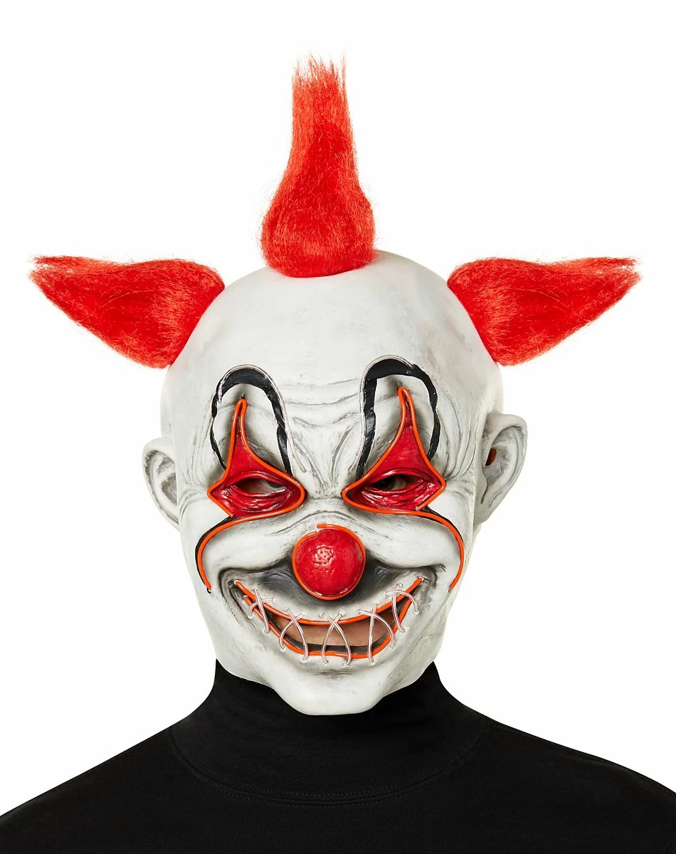 Spirit Halloween Light-Up Krazy Clown Mask 1 Spirit Halloween Light-Up Krazy Clown Mask