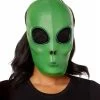Spirit Halloween Light-Up El Wire Alien Half Mask