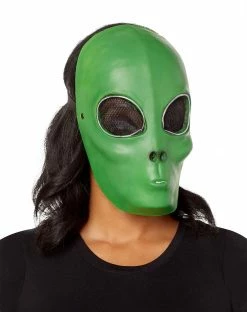 Spirit Halloween Light-Up El Wire Alien Half Mask -Halloween ACCESSORIES store 01494772 b
