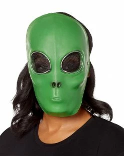 Spirit Halloween Light-Up El Wire Alien Half Mask -Halloween ACCESSORIES store 01494772 c