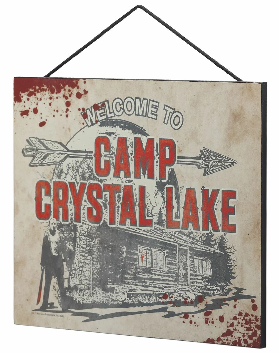 Spirit Halloween Welcome to Camp Crystal Lake Sign - Friday the 13th 2 Spirit Halloween Welcome to Camp Crystal Lake Sign - Friday the 13th - Image 2