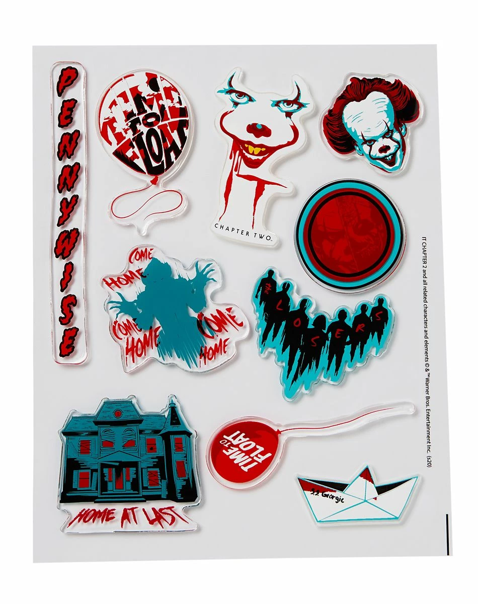 Spirit Halloween Pennywise Gel Clings - It 3 Spirit Halloween Pennywise Gel Clings - It - Image 3