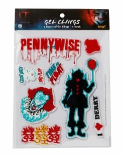 Spirit Halloween Pennywise Gel Clings - It 7 Spirit Halloween Pennywise Gel Clings - It -Halloween ACCESSORIES store 01494855 d