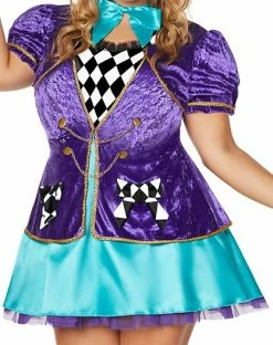 Spirit Halloween Adult Mad Hatter Plus Size Costume -Halloween ACCESSORIES store 01496603 c