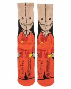 Spirit Halloween Sam Face Crew Socks - Trick 'r Treat -Halloween ACCESSORIES store 01496728 b
