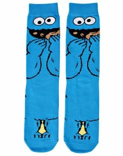 Spirit Halloween Cookie Monster 360 Crew Socks - Sesame Street