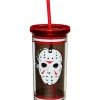 Spirit Halloween Jason Voorhees Jersey Cup with Straw 20 oz. - Friday the 13th