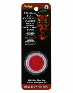 Spirit Halloween Premium Full Coverage Red Water Activated Makeup -Halloween ACCESSORIES store 01497486 c